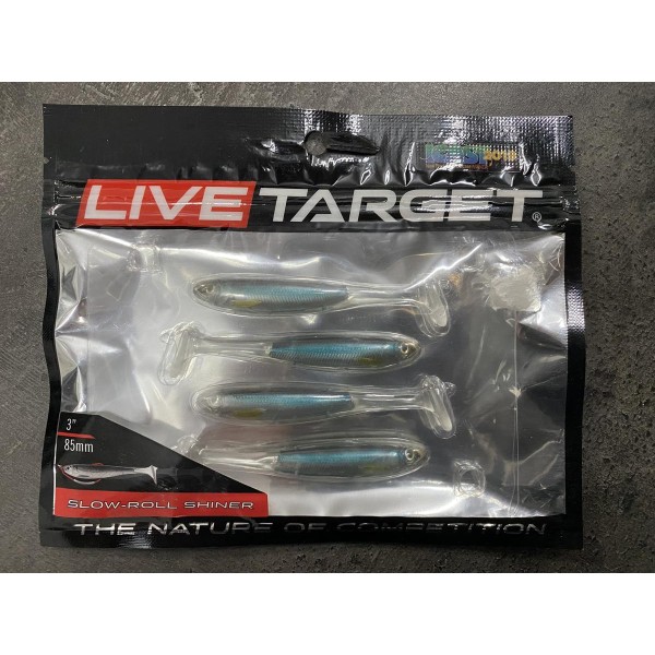 Live Target Slow Roll Shiner – 8,5 cm – Silver / Blue – Carnassiers