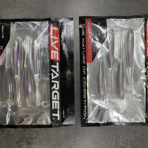 Lot Live Target Ghost Tail Minnow x2 – 11,5 cm – Silver/Purple – Carnassiers