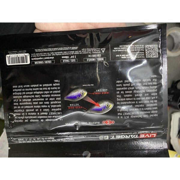 Lot Live Target Twitch Minnow x2 – 10 cm – Imitation poisson – Carnassiers