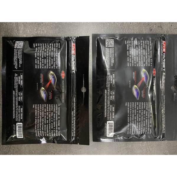 Lot Live Target Twitch Minnow x2 – 10 cm – Silver / Purple – Carnassiers