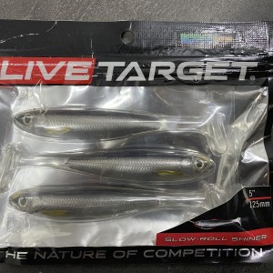 Live Target Slow Roll Shiner – 12,5 cm – Silver / Smoke – Carnassiers
