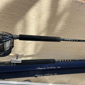 Ensemble pêche Ron Thomson Bulldozer 50 lbs + moulinet Okuma T20 L4