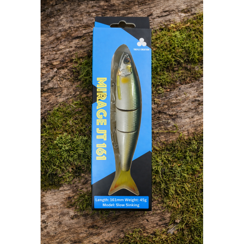 Lot Trefle Creation Mirage JT 161 x3 – 16,1 cm / 45 g – Slow Sinking – Brochet
