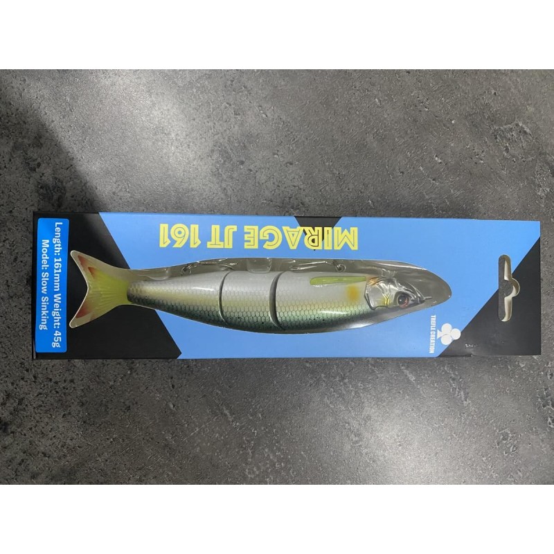 Lot Trefle Creation Mirage JT 161 x3 – 16,1 cm / 45 g – Slow Sinking – Brochet