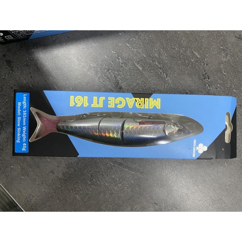 Lot Trefle Creation Mirage JT 161 x3 – 16,1 cm / 45 g – Slow Sinking – Brochet