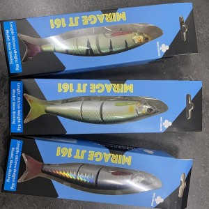 Lot Trefle Creation Mirage JT 161 x3 – 16,1 cm / 45 g – Slow Sinking – Brochet