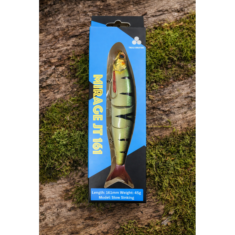 Lot Trefle Creation Mirage JT 161 x3 – 16,1 cm / 45 g – Slow Sinking – Brochet