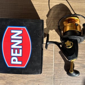 🎣 Ensemble Canne + Moulinet pour Pêche au Thon – Caperlan WIXOM-9 70 LB + Penn Spin Fisher 6500