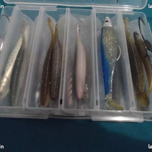 14 leurres souple de pèche bien LIRE