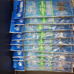 10 sachets de 5 Bas de ligne larves sabiki N15 115cm 22/100