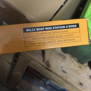 Support de Cannes Savage Gear Belly Boat Rod Station Black 4 Rods