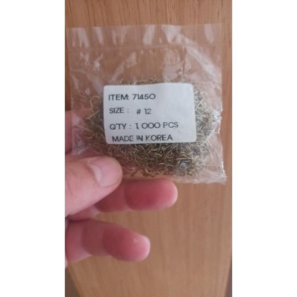 Hameçons mouche H12 par 1000
