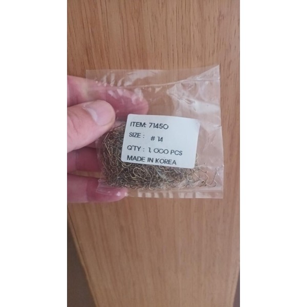 Hameçons mouche H14 par 1000