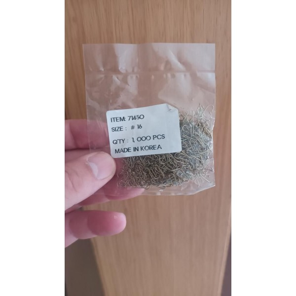 Hameçons mouche H16 par 1000