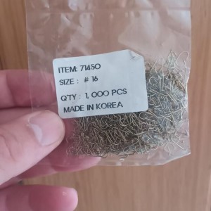 Hameçons mouche H16 par 1000