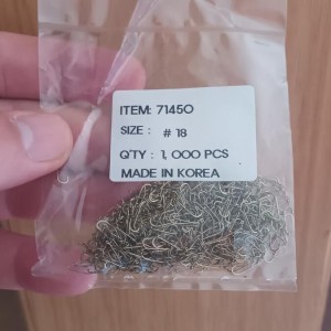 Hameçons mouche H18 par 1000
