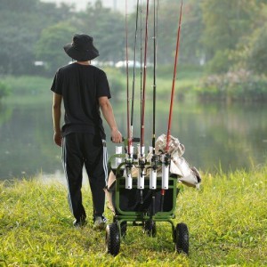 Chariot de pêche pliable