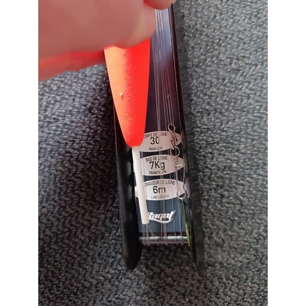 Lignes montées carnassiers ragot flotteur 15g Orange