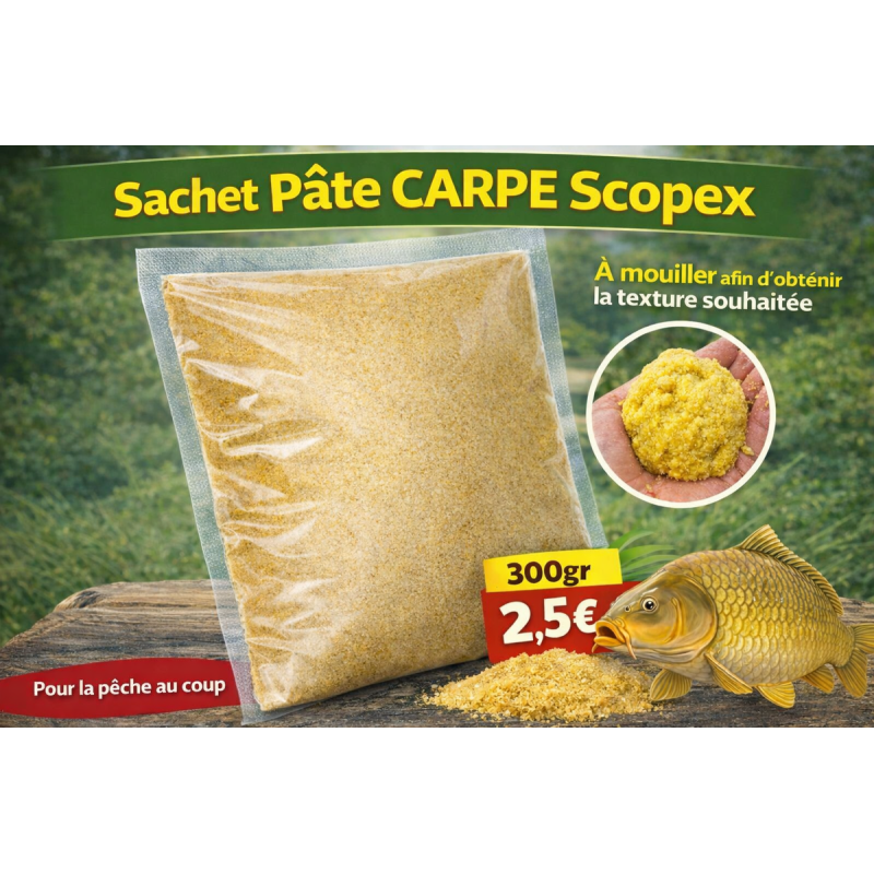Pâte carpe au coup