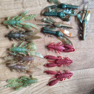 Leurre souple vrac écrevisses lot6