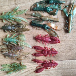 Leurre souple vrac écrevisses lot6